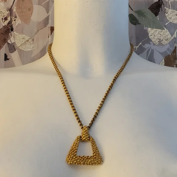 Sarah Coventry Golden Sunset Vintage 70s Gold-tone Necklace - Picture 2 of 16